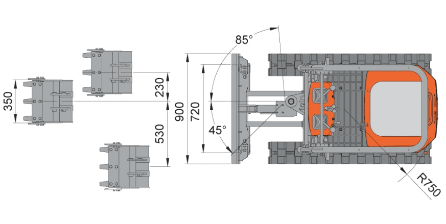 2200lb Compact Mini Excavator - Image 9