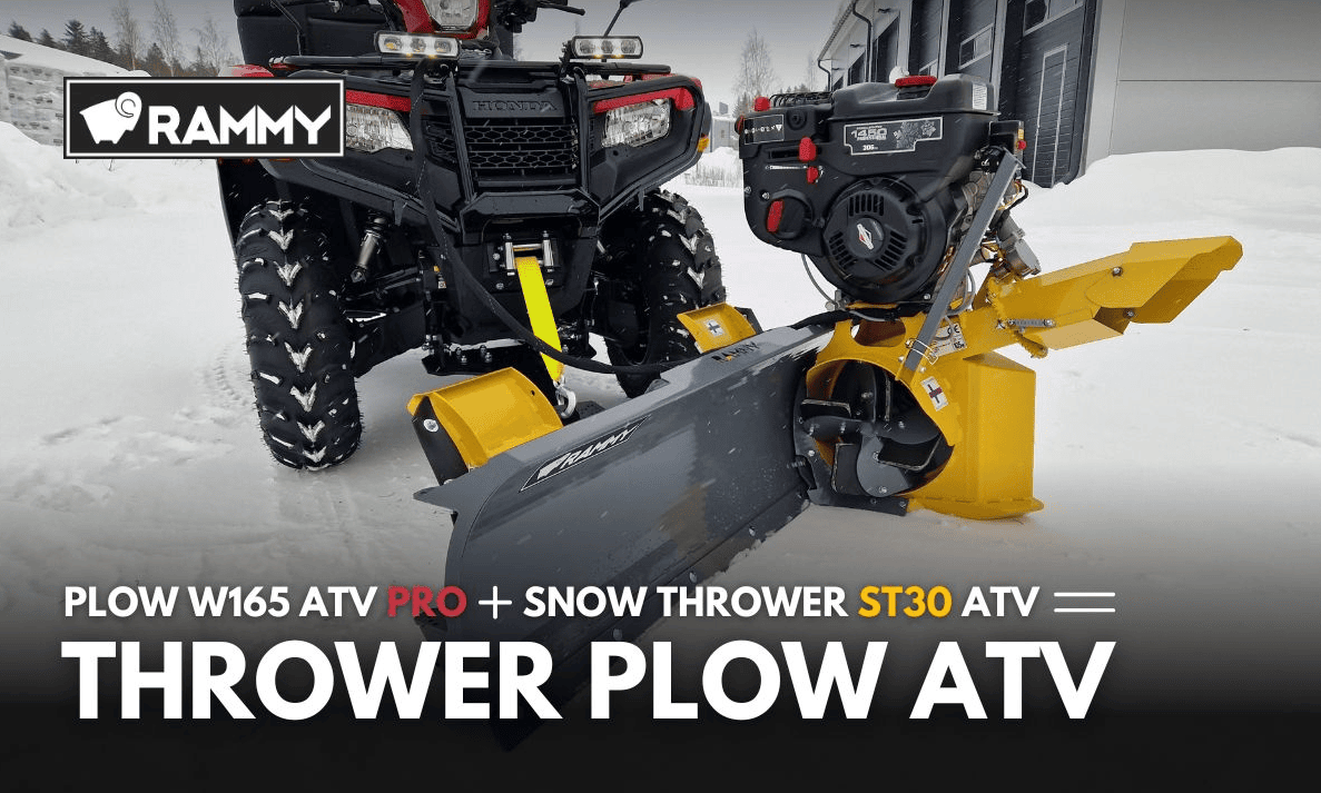 Rammy Thrower Plow ATV